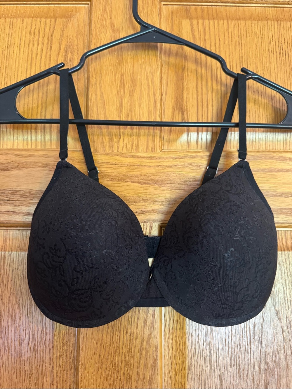 Natori 136059 32DD Black Sheer Jacquard Full Fit Contour Underwire Bra
